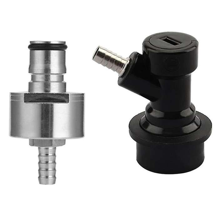 Beer Brewing Carbonation Cap with 5/16Inch Barb Ball Lock Disconnect Set,Fit Cola Beer Most of Drink