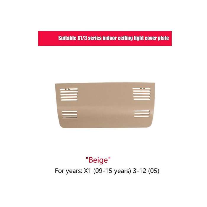 Beige Car Interior Roof Reading Lamp Frame Trim Accessory for X1 E84 2009-2015 3' E91 2005-2012 514