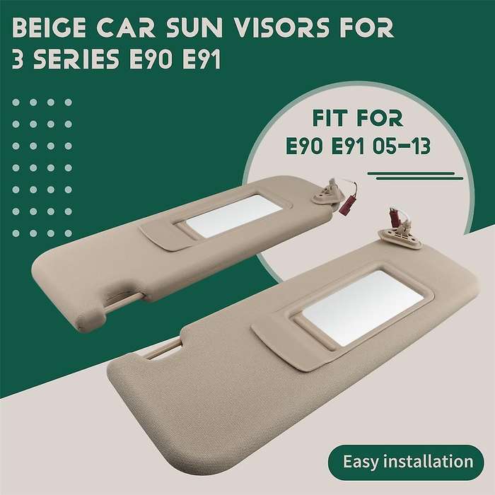 Beige Car Sun Visors for 3 SERIES E90 E91 X1 E84 51167252009 51167252010