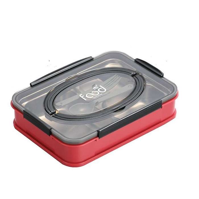 Bento Box Stainless Steel Lunch Box Food Leak-proof Breakfast Lunch Box for Kids with Compartment F