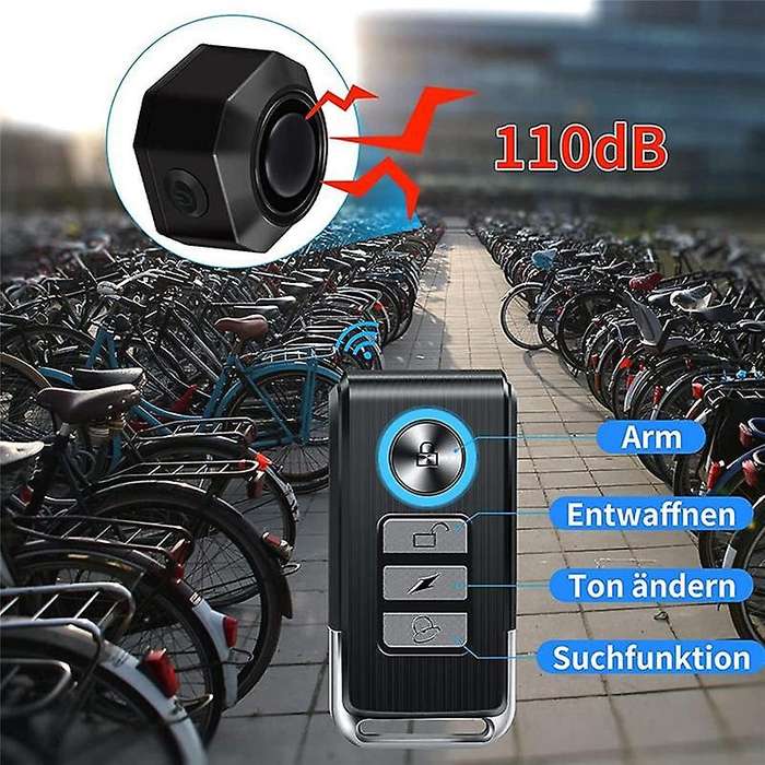 Bicycle Alarm System Bicycle Alarm System with Remote Control Wireless Motorcycle Bicycle Tracker A