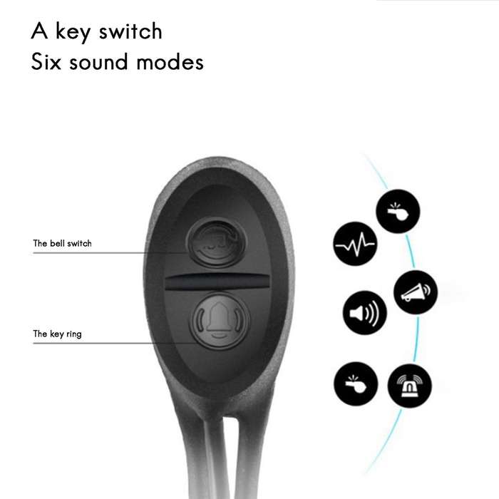 Bicycle Headlight Bicycle Speedometer for Bike with Horn, USB Rechargeable Cycle Head Light Fits All