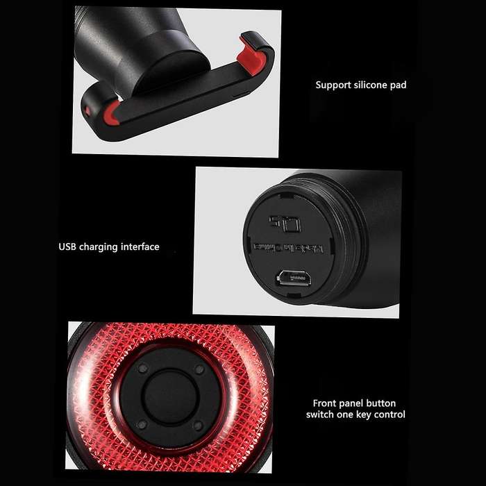 Bicycle Q5 Tail Light Intelligent Sensing Brake Light Equipment Night Tail Light