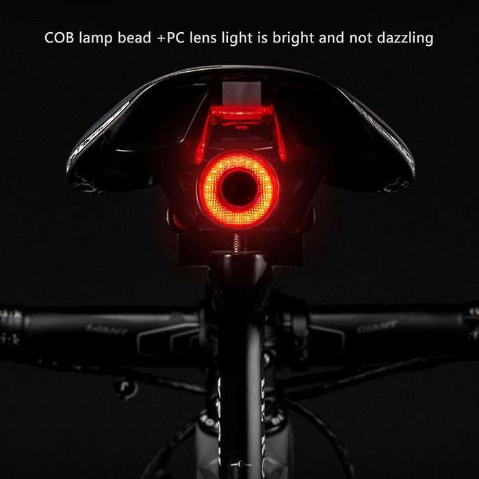 Bicycle Q5 Tail Light Intelligent Sensing Brake Light Equipment Night Tail Light