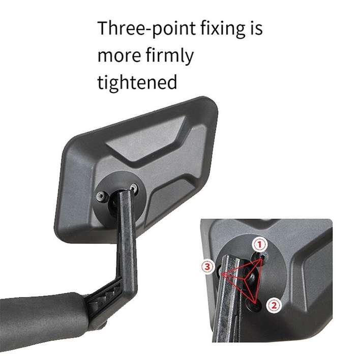 Bicycle Rear View Mirror Handlebar End Mountain Bike Wide Range Back Sight Reflector Adjustable View