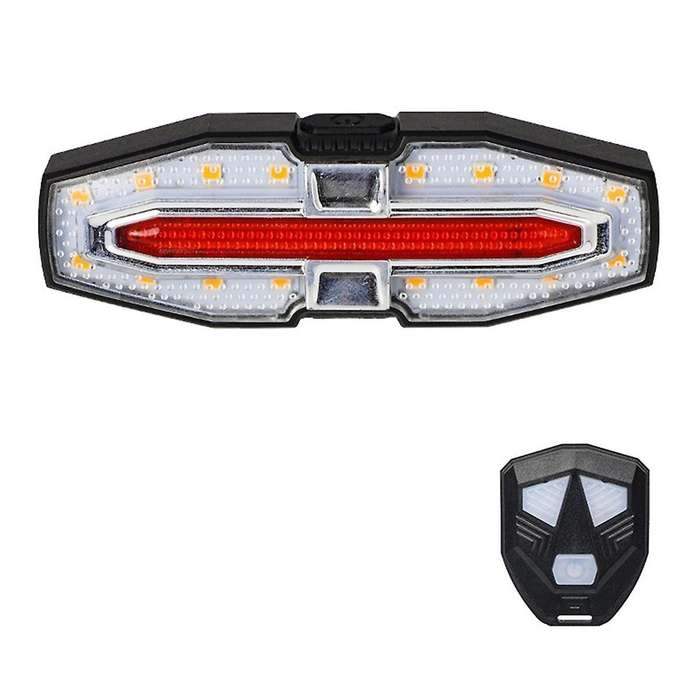 Bicycle Remote Control Taillight, Turn Signal with Horn, USB Rechargeable Taillight, Night Riding Wa