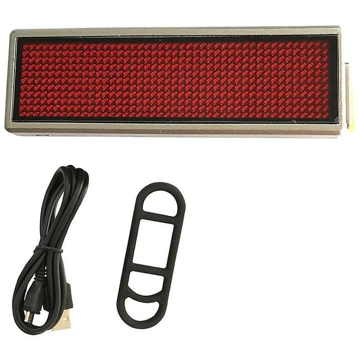 Bicycle Taillights Usb Charging Led Bicycle Taillights Electronic Display Taillights Advertising Scr
