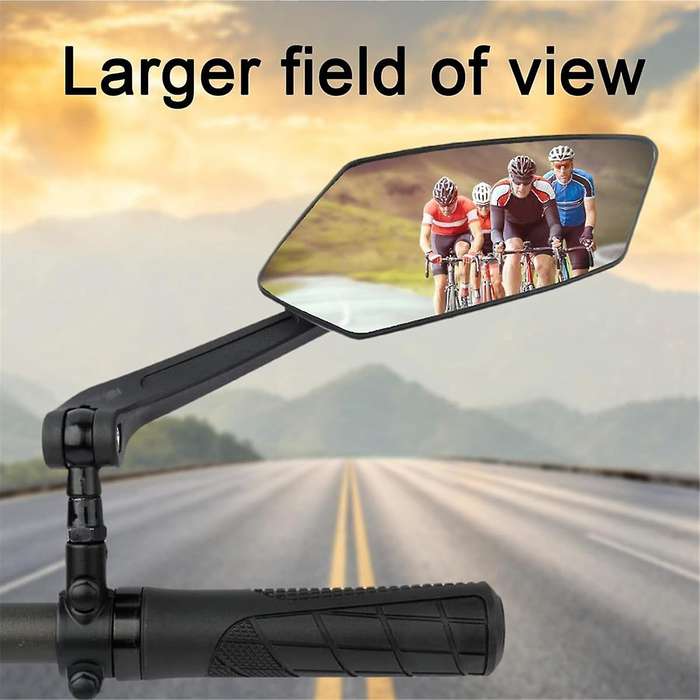 Bike Mirror 2 Pack, Bike Mirrors Handlebar Rearview Mirror, 360 Rotatable Bike Rear View Mirror, Saf