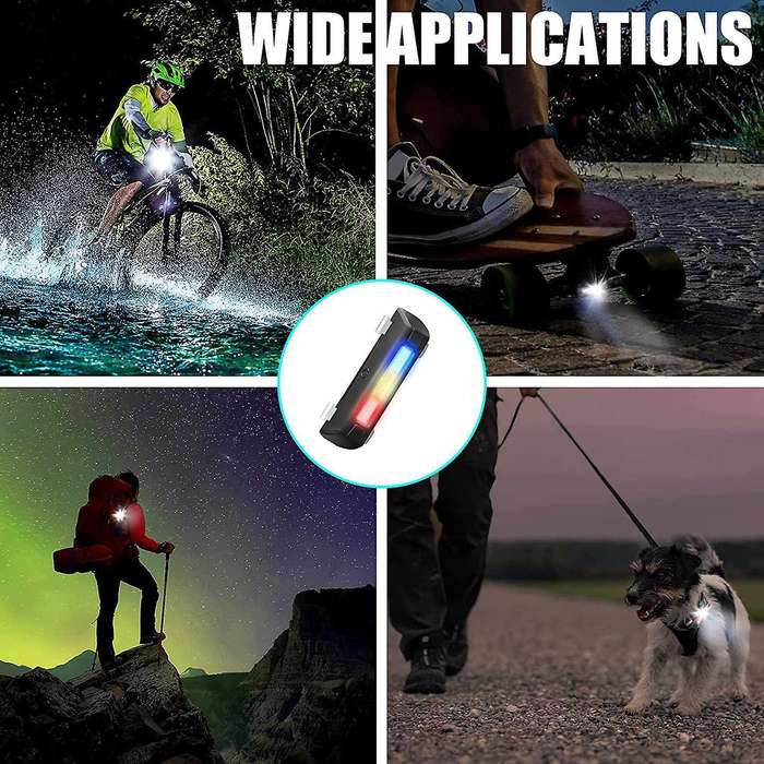 Bike Tail Lights Bright Bicycle Rear Light USB Rechargeable High Intensity Rear Tail Lights for Mo