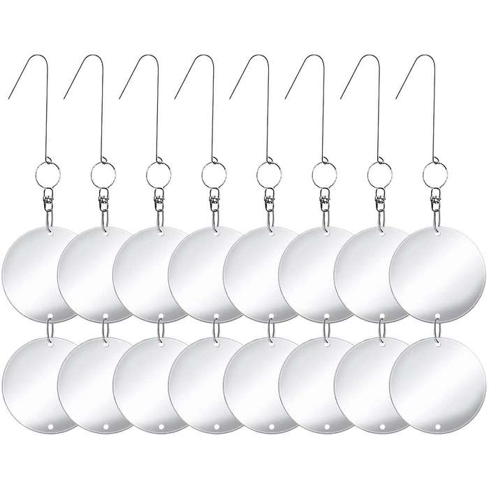 Bird Repellent Discs Repellent Double Sided Reflective Discs for Preventing Birds Approaching