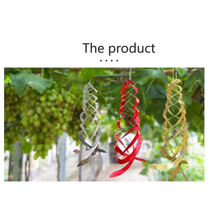 Bird Repellent Spiral Reflector - Reflective Rotator to Repel Birds and Animals From Outdoor Gardens