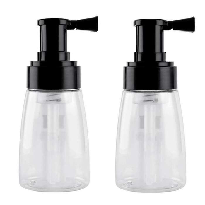 Black 180ml Hair Salon Hairdressing Sprayer Bottle Portable Powder Bottle Powder Dispenser Plastic S