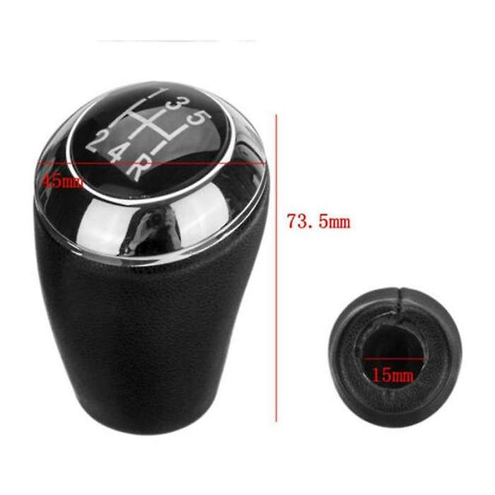 Black 5 Speed Car Gear Shift Knob Stick Shifter Head for 3 5 6