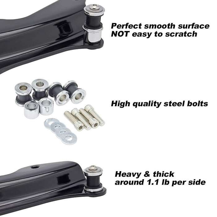 Black 4 Point Docking Hardware Kit for Street Glide Road Glide FLHR FLHX FLHXS FLHXSE FLTRX FLTRXS 2