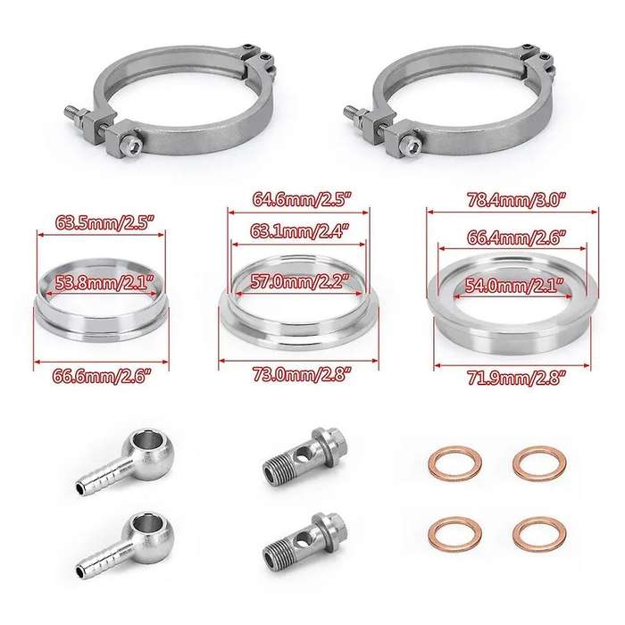 Black 60MM Vband Flange Wastegate External Turbo for Universal Cars