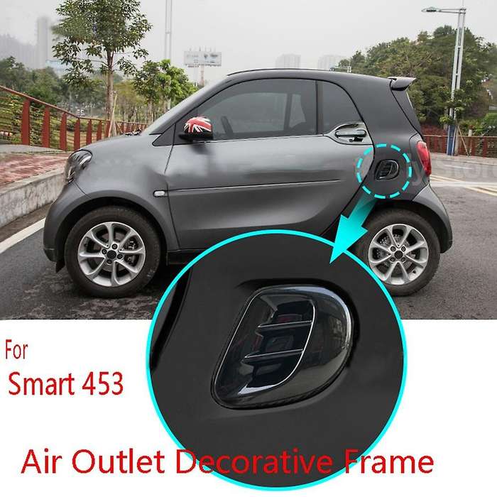 Black Air Outlet Decorative Frame Air Inlet Protective Cover for Smart 453 Fortwo