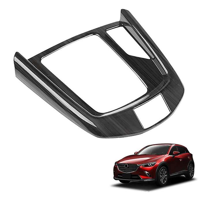 Black ABS Car Central Gear Shift Knob Panel Frame Cover Trim for 2 20-21 -3 15-21 RHD