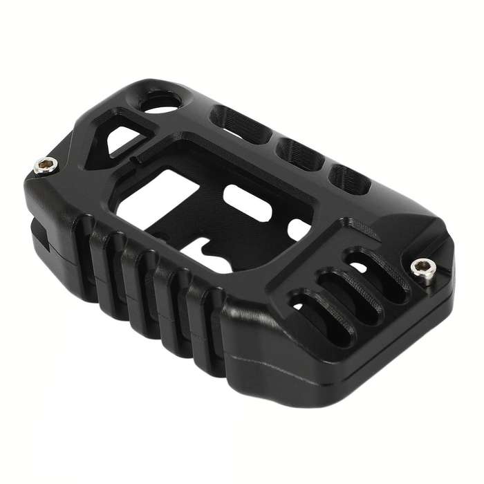 Black Aluminum Alloy Car Key Cover Case Protector for Wrangler JL JT 18+