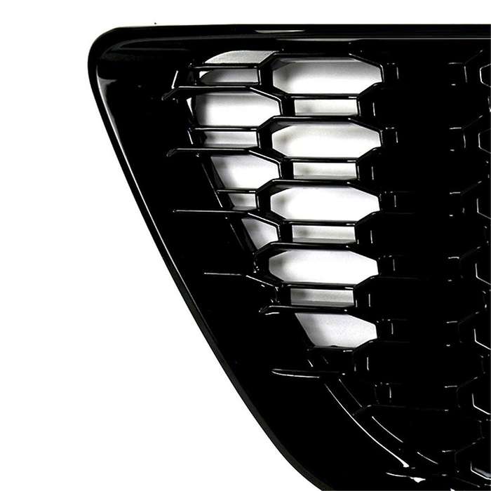 Black Car Front Bumper Grille Fog Lamp Light Cover Grille for Q5L 2018-2020 RSQ5 Style Grill