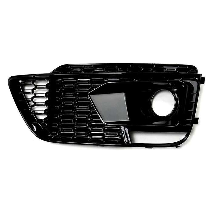 Black Car Front Bumper Grille Fog Lamp Light Cover Grille for Q5L 2018-2020 RSQ5 Style Grill