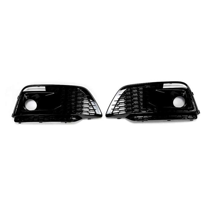 Black Car Front Bumper Grille Fog Lamp Light Cover Grille for Q5L 2018-2020 RSQ5 Style Grill
