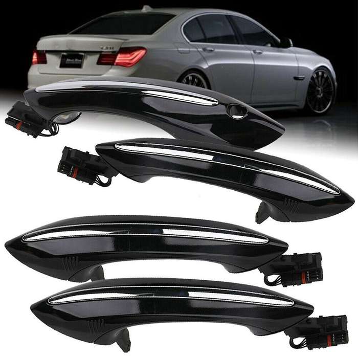Black Car Front Left Exterior Comfort Access Door Handle for 5 7 Series F01 F02 F06 F10 520D 520I 52