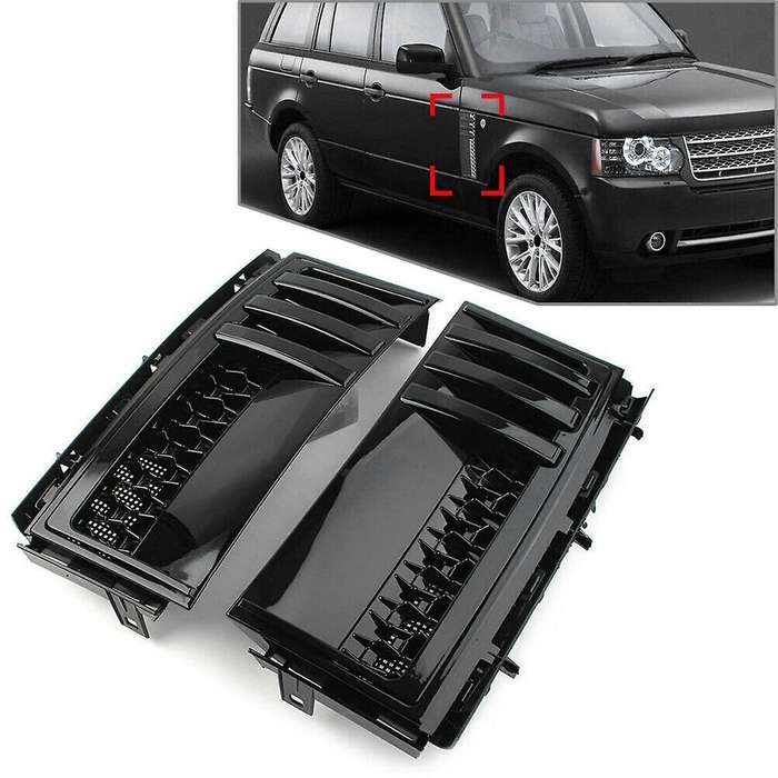 Black Car Mesh Side Vent Grille Trim for Range L322 2003-2012