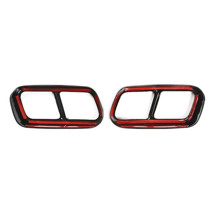 Black Car Tail Muffler Exhaust Pipe Output Cover Decor Trim for F01 7 Series 730i 740i 750i 760i 200