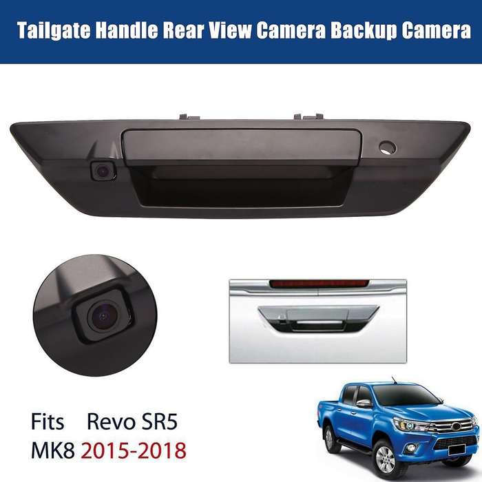 Black Car Tailgate Handle Rear View Camera Backup Camera for SR5 M80 2016-2018 69090-0K350