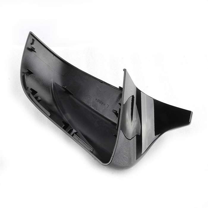 Black Car Rearview Mirror Cover Decor Cap Side Wing Mirror Cover Replacement for 2017-2021
