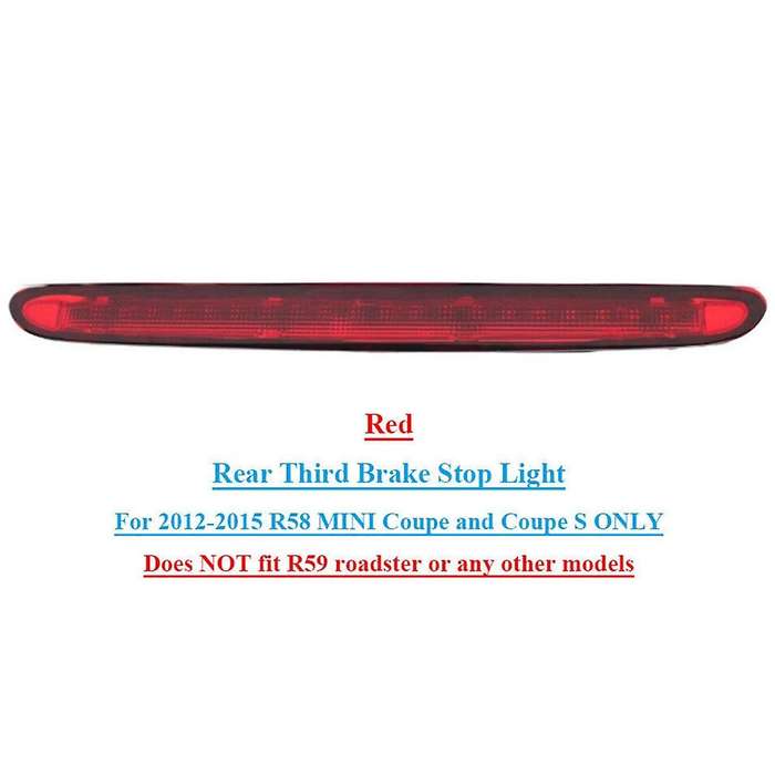 Black Car Third High Level Brake Stop Light Fit for R58 MINI Coupe and Coupe S 2012-2015 63252758940