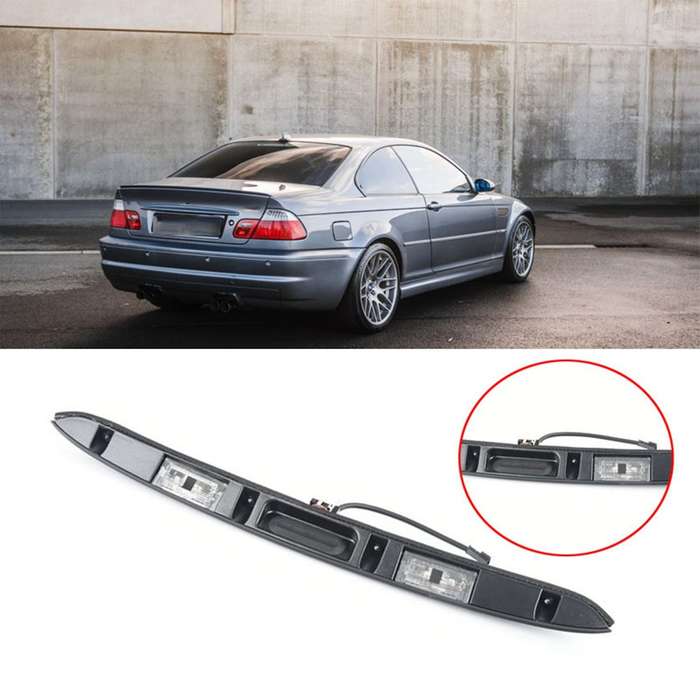 Black Car Trunk Lid Grip with Key Button Compatible-BMW E46 325I 323I