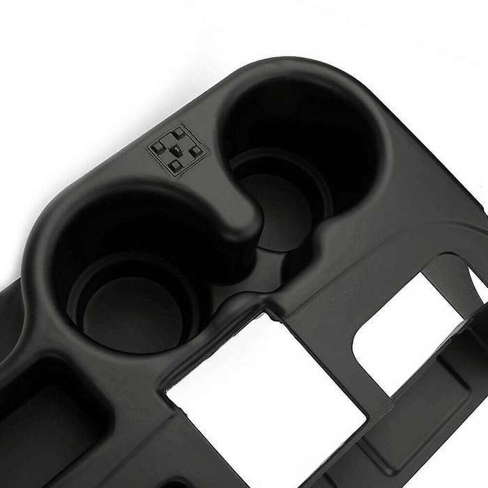 Black Central Control Water Cup Holder Storage Box Attachment SS281AZAA for Ram 1500 2500 3500 2003-