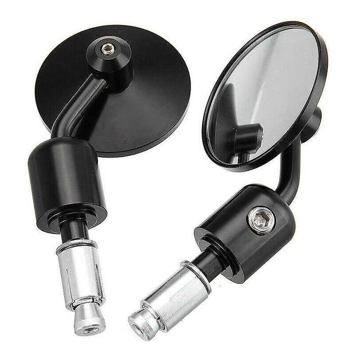 Black CNC Motorcycle Handlebar Bar End Mirrors 7/8 22mm for Motorcycle