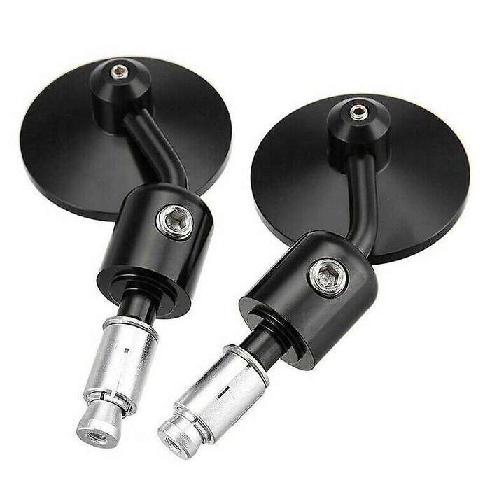 Black CNC Motorcycle Handlebar Bar End Mirrors 7/8 22mm for Motorcycle