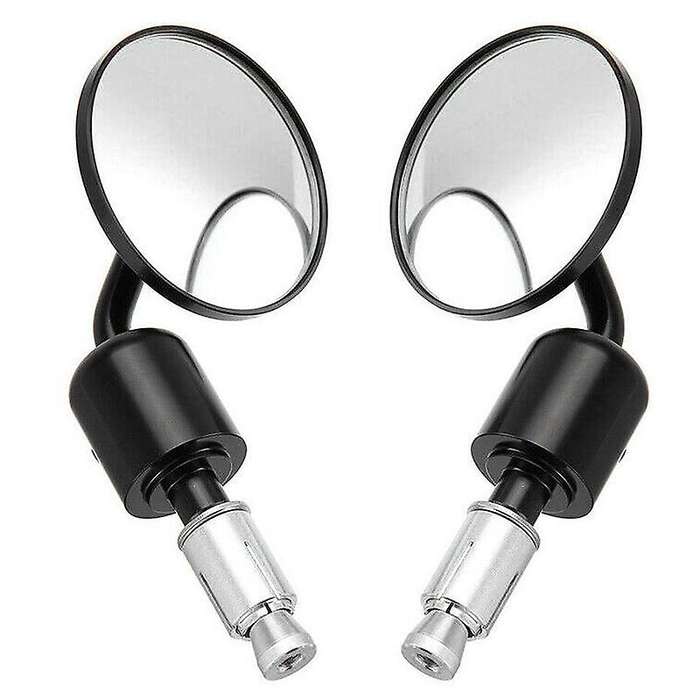 Black CNC Motorcycle Handlebar Bar End Mirrors 7/8 22mm for Motorcycle