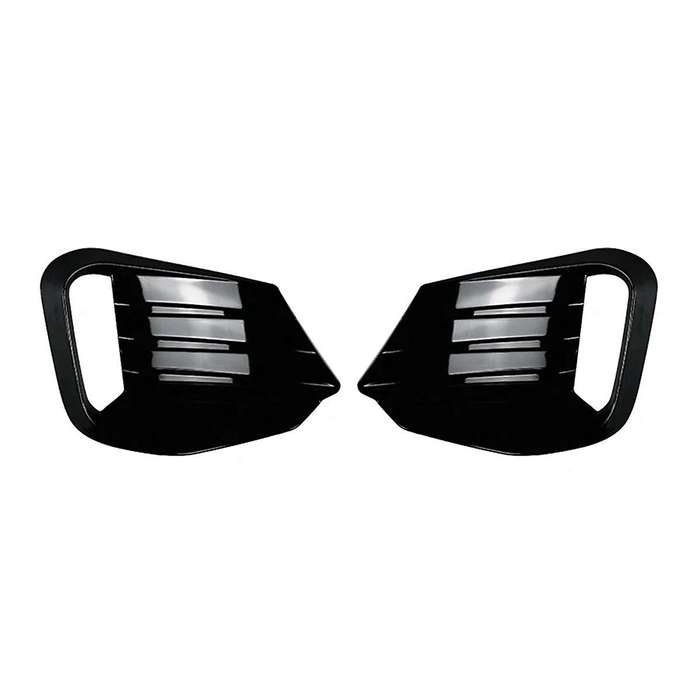Black for 3 Series G20 G21 2023+ Front Fog Lamp Grille Decorative Cover Stickers Side Canards Split