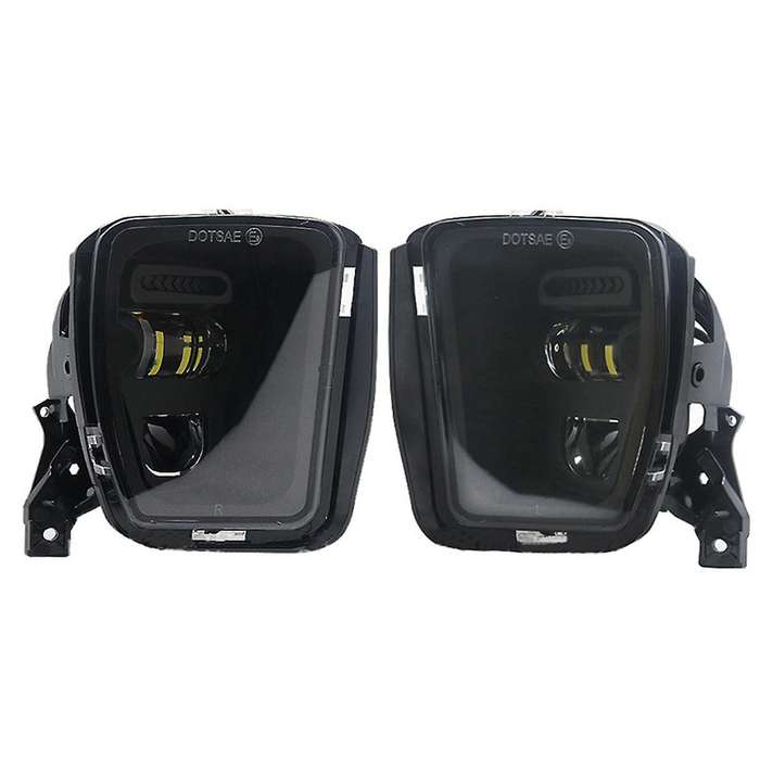 Black for Ram 1500 2013-2018 Led Fog Lights White Drl Bumper Driving Lamps Waterproof Car Accessorie