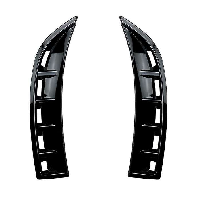 Black Front Bumper Splitter Spoiler Air Inlet Cover Trim Wind Knife Decoration for GLA C118 CLA180/2