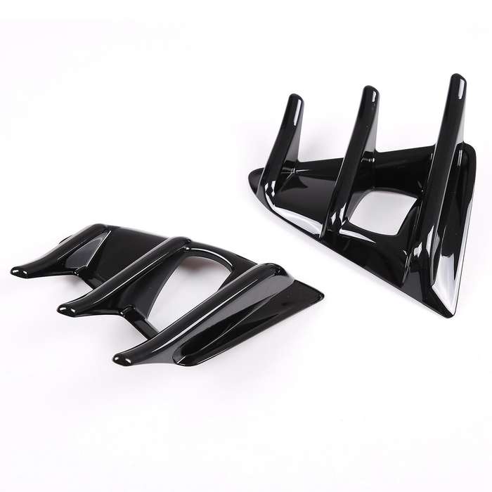 Black Front Fog Light Lamp Decorative Frame Cover Fit for 86 2016-2020 Exterior Accessories