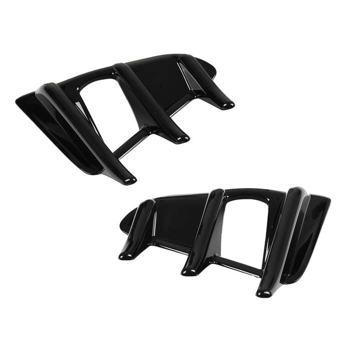Black Front Fog Light Lamp Decorative Frame Cover Fit for 86 2016-2020 Exterior Accessories