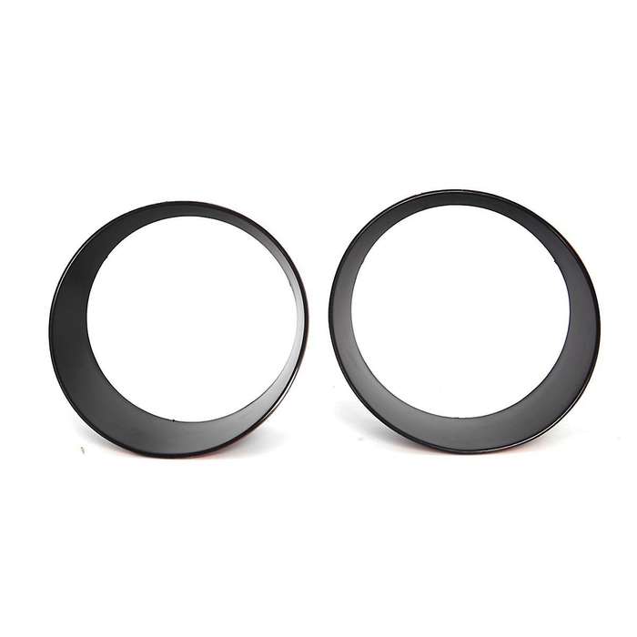 Black Front Grille Frame Headlight Ring Mesh Ring for Wrangler 2018 Exterior Modification