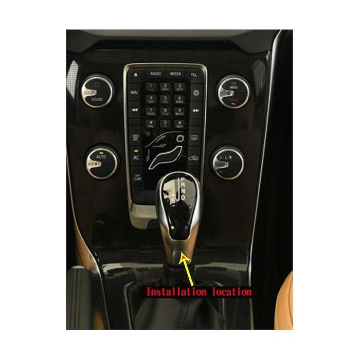 Black Gear Head Front Cover+gear Head Back Cover Sticker Panel Trim for Xc60 S60 V40 V60 S80