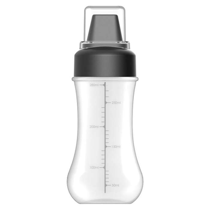Black Ketchup Squeeze Bottle Salad Container with Leak-Proof Cap Portable Sauce Storage Boxes