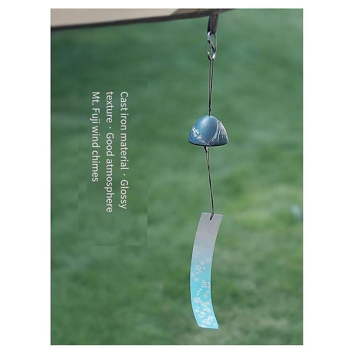 Black Japanese Wind Chime Southern Cast Iron Rock Wind Chime Beautiful Home Charm Chime