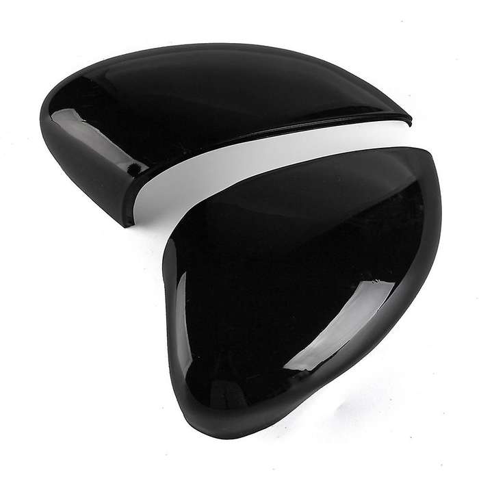 Black Left & Right Rear View Mirror Cover Side Wing Mirror Cover Cap for Fiesta 2009-2015 1594546 8A