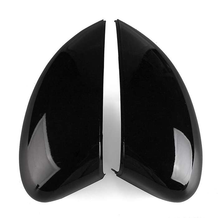 Black Left & Right Rear View Mirror Cover Side Wing Mirror Cover Cap for Fiesta 2009-2015 1594546 8A