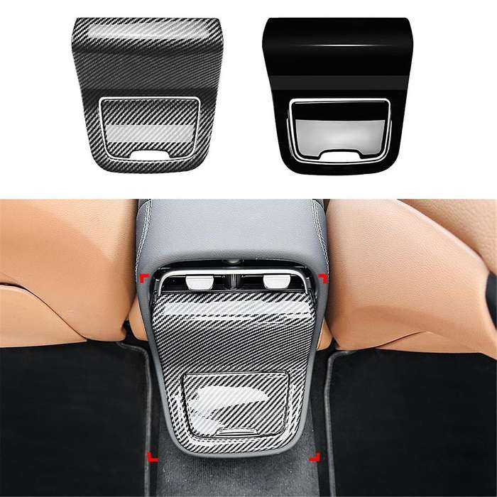 Black Rear Air Vent Outlet Cover for E-Class W214 E260 E300 2024+ Air Conditioning Vent Trim Panel