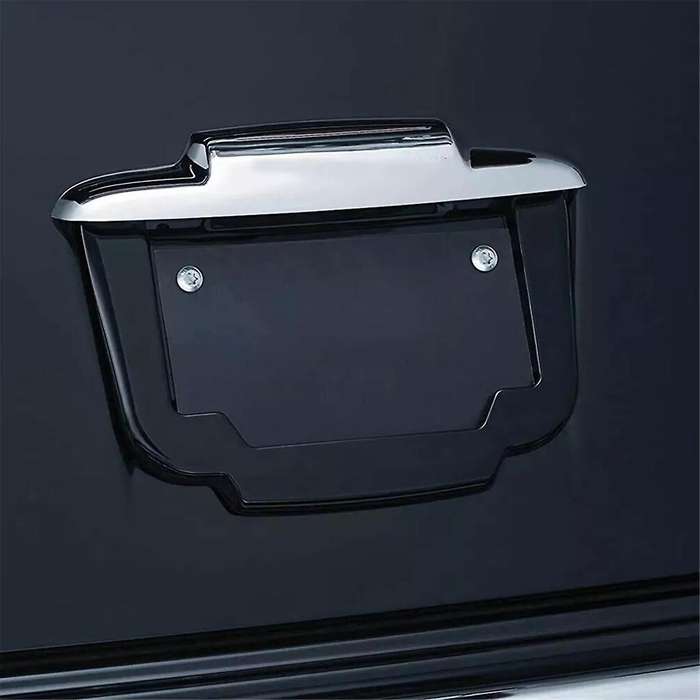 Black Rear License Plate Frame Mount for Tri Glide Ultra Classic 2011-Up