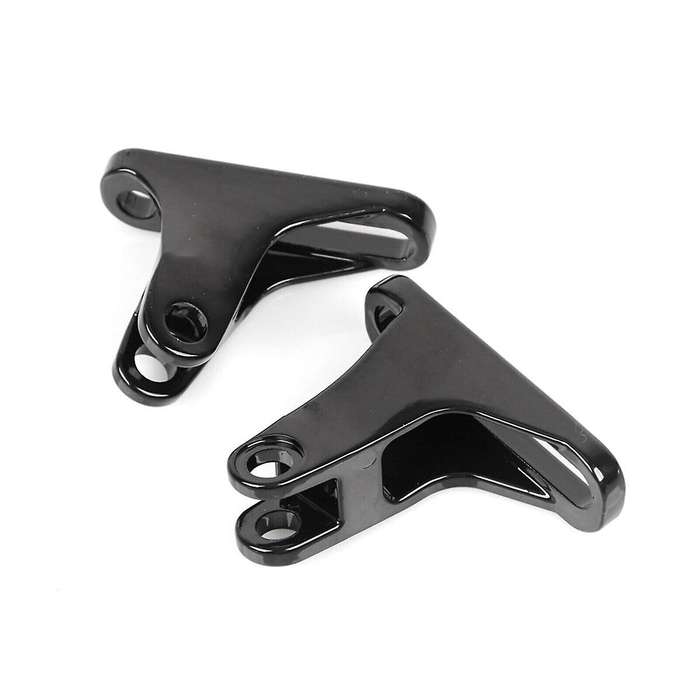 Black Rear Passenger Footpeg Mini Mount for Street Road Glide 93-